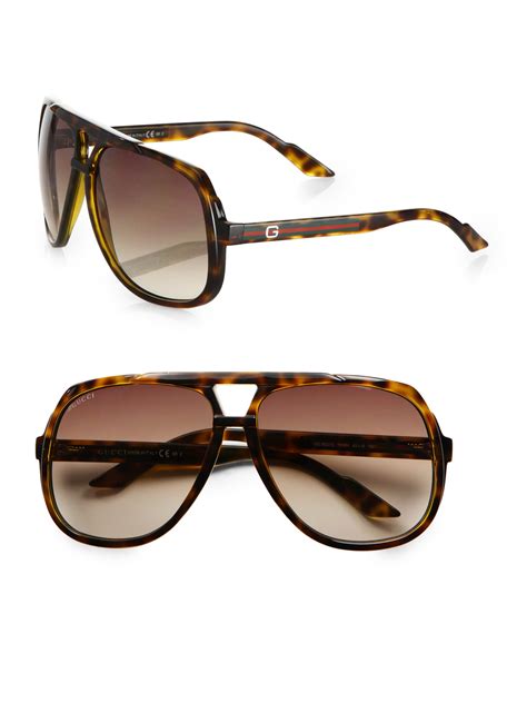 gucci gg 2234 s 8ejha|GUCCI Men's Brown Aviator Sunglasses GG2234/S 8EJHA 63 .